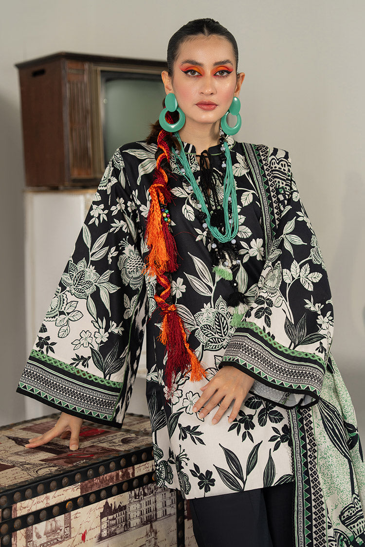 Picture of Ellena - 3-PC Unstitched Digital Printed Lawn Suit - Available at Raja Sahib