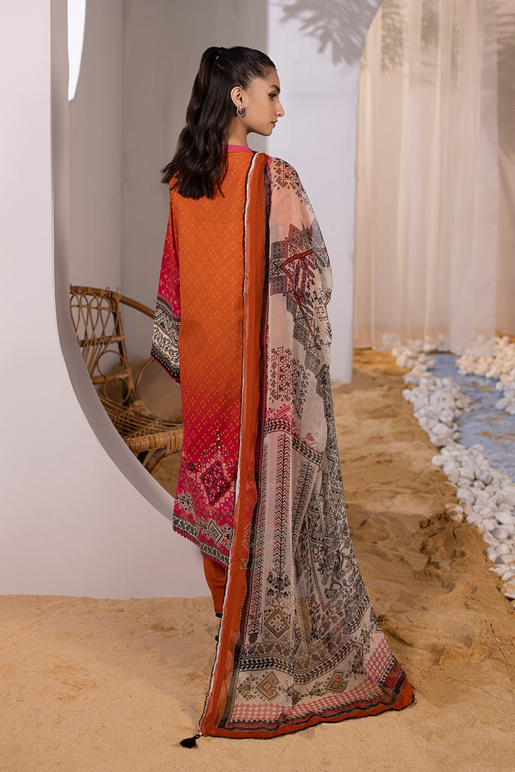 Picture of Ellena - 3-PC Unstitched Embroidered Lawn Suit - Available at Raja Sahib