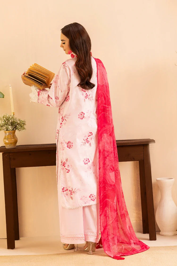 Picture of Ellena - 3-PC Unstitched Embroidered Chikankari Lawn Suit - Available at Raja Sahib