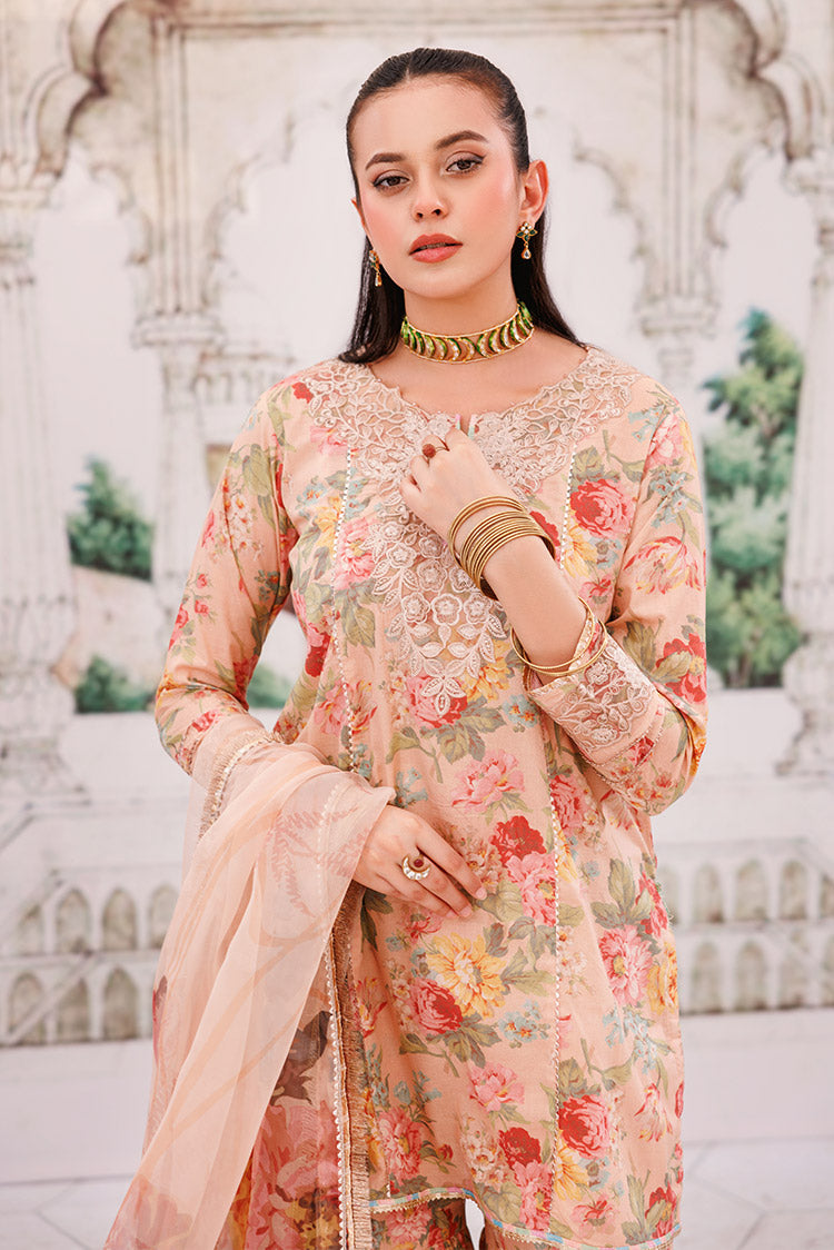 Picture of Ellena - 3-PC Unstitched Digital Printed Lawn Suit - Available at Raja Sahib