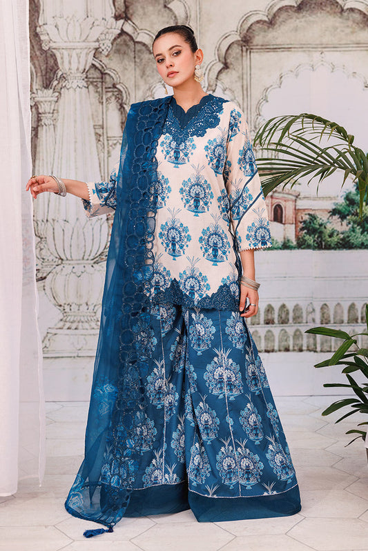 Picture of Ellena - 3-PC Unstitched Digital Printed Lawn Suit - Available at Raja Sahib