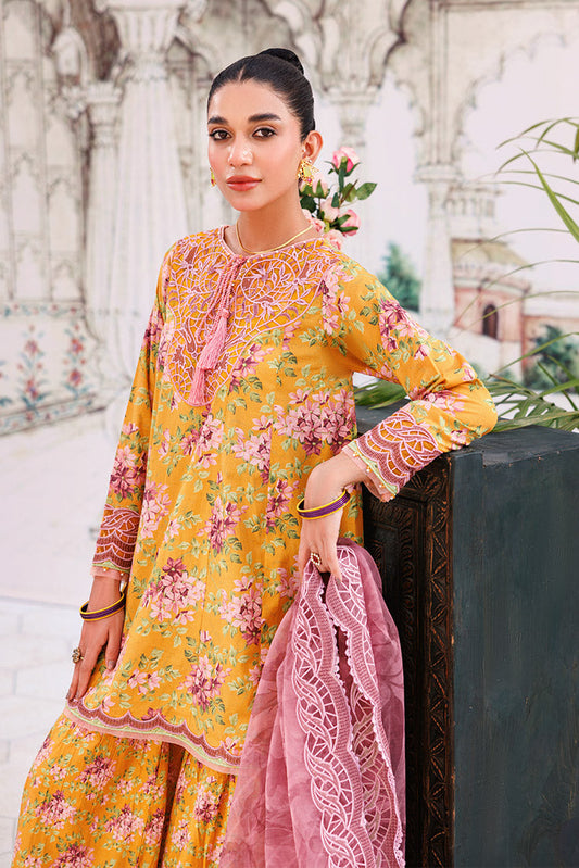 Picture of Ellena - 3-PC Unstitched Digital Printed Lawn Suit - Available at Raja Sahib