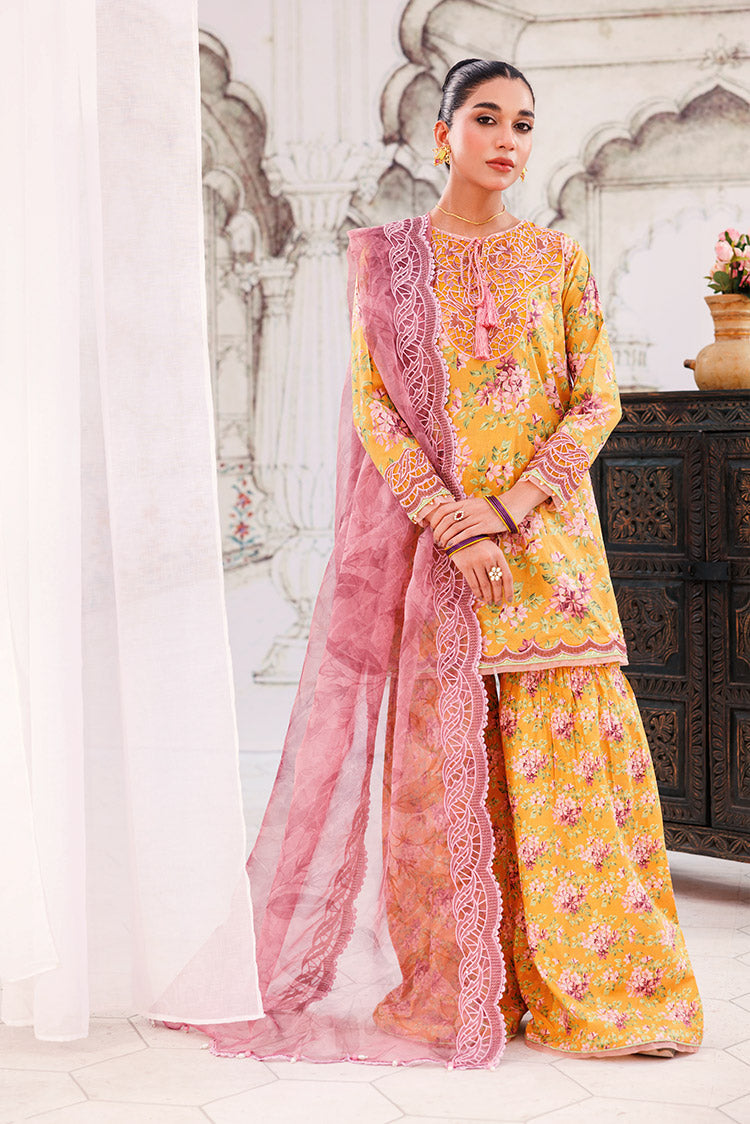 Picture of Ellena - 3-PC Unstitched Digital Printed Lawn Suit - Available at Raja Sahib