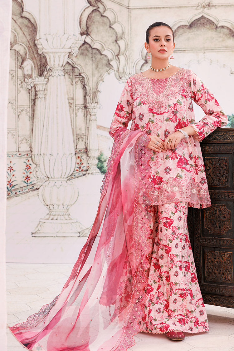 Picture of Ellena - 3-PC Unstitched Digital Printed Lawn Suit - Available at Raja Sahib