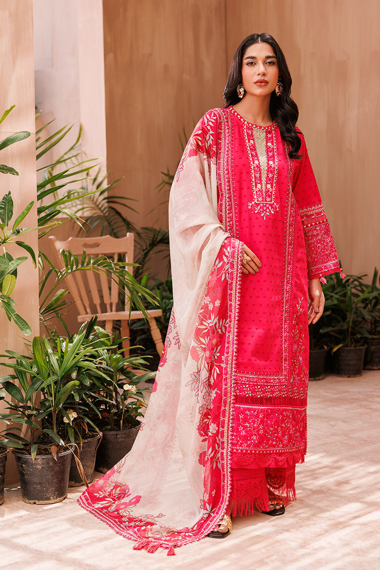 Picture of Ellena - 3-PC Unstitched Embroidered Chikankari Lawn Suit - Available at Raja Sahib