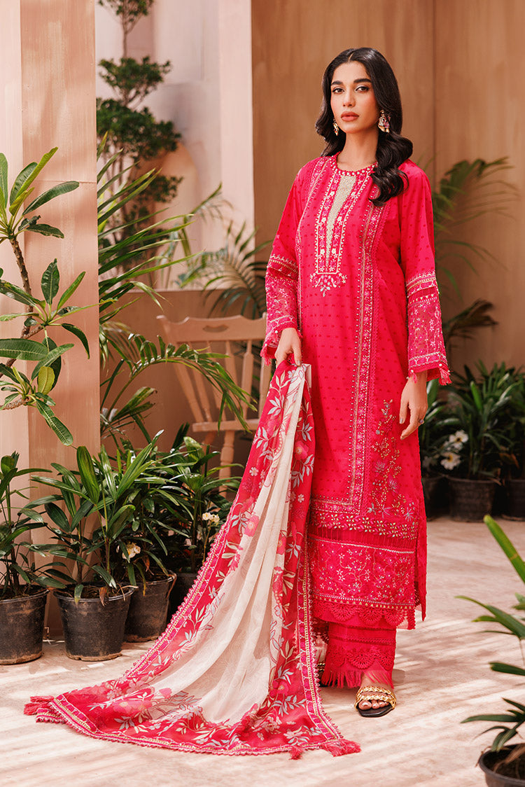 Picture of Ellena - 3-PC Unstitched Embroidered Chikankari Lawn Suit - Available at Raja Sahib