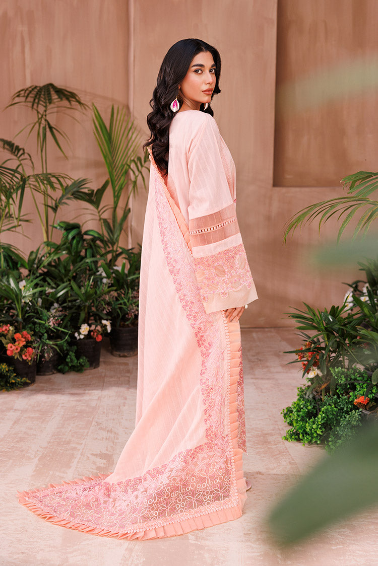 Picture of Ellena - 3-PC Unstitched Embroidered Chikankari Lawn Suit - Available at Raja Sahib