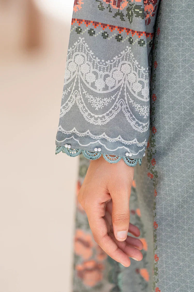 Picture of Ellena - 3-PC Unstitched Printed Lawn Suit - Available at Raja Sahib