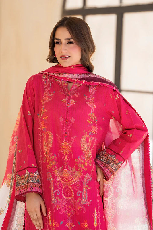 Picture of Ellena - 3-PC Unstitched Printed Lawn Suit - Available at Raja Sahib