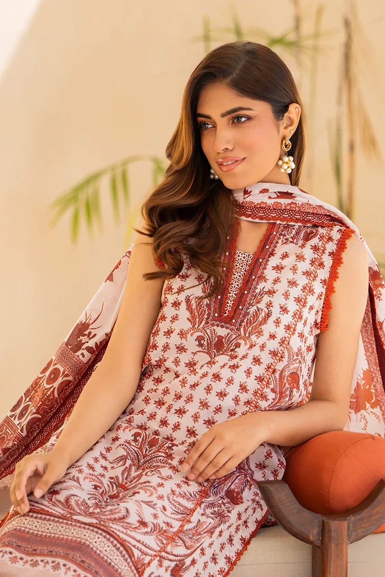 Picture of Ellena - 3-PC Unstitched Printed Lawn Suit - Available at Raja Sahib
