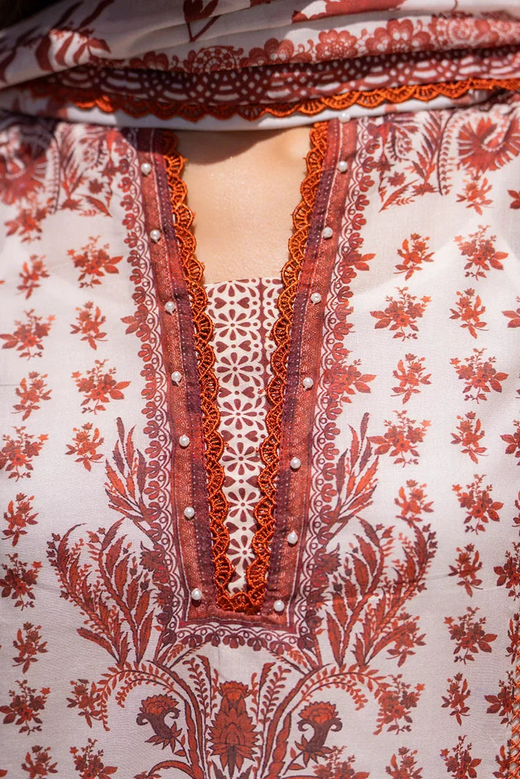 Picture of Ellena - 3-PC Unstitched Printed Lawn Suit - Available at Raja Sahib