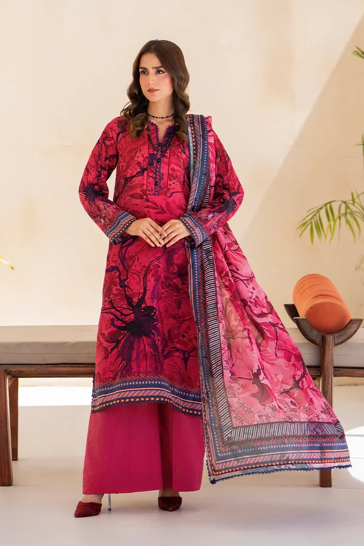 Picture of Ellena - 3-PC Unstitched Printed Lawn Suit - Available at Raja Sahib