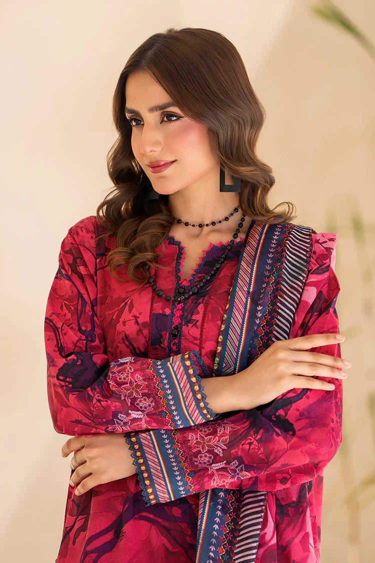 Picture of Ellena - 3-PC Unstitched Printed Lawn Suit - Available at Raja Sahib