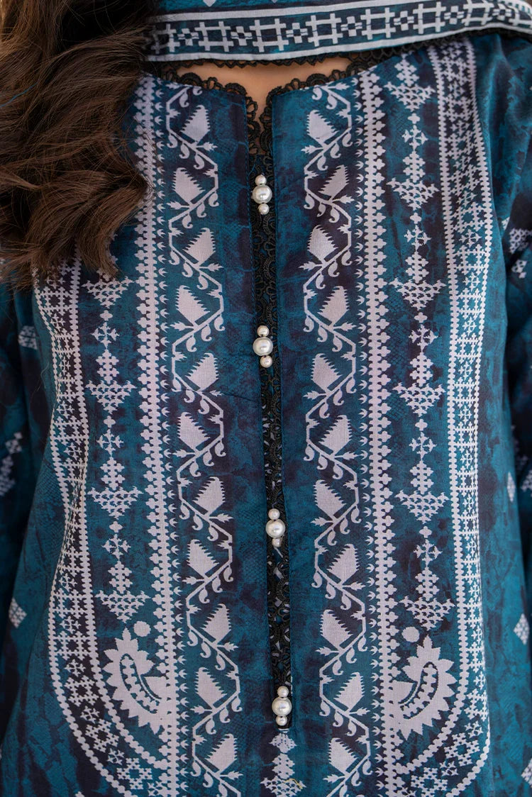 Picture of Ellena - 3-PC Unstitched Printed Lawn Suit - Available at Raja Sahib