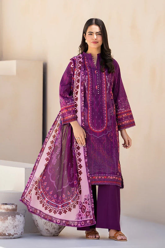Picture of Ellena - 3-PC Unstitched Printed Lawn Suit - Available at Raja Sahib