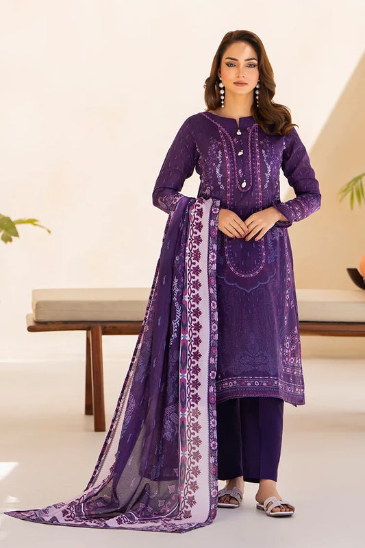 Picture of Ellena - 3-PC Unstitched Printed Lawn Suit - Available at Raja Sahib