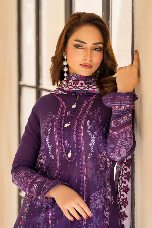 Picture of Ellena - 3-PC Unstitched Printed Lawn Suit - Available at Raja Sahib