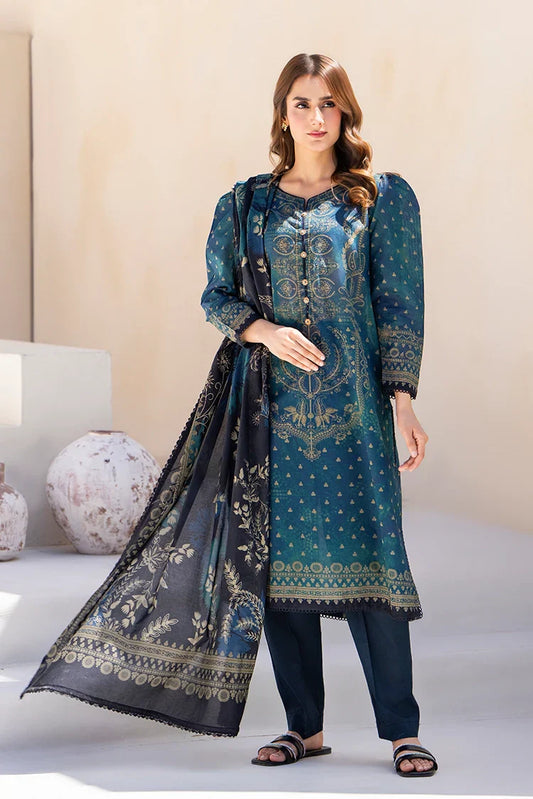 Picture of Ellena - 3-PC Unstitched Printed Lawn Suit - Available at Raja Sahib