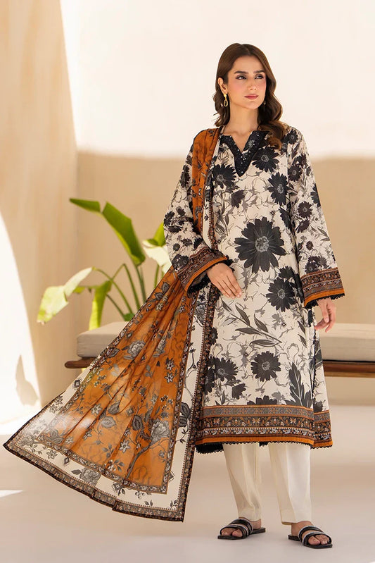 Picture of Ellena - 3-PC Unstitched Printed Lawn Suit - Available at Raja Sahib
