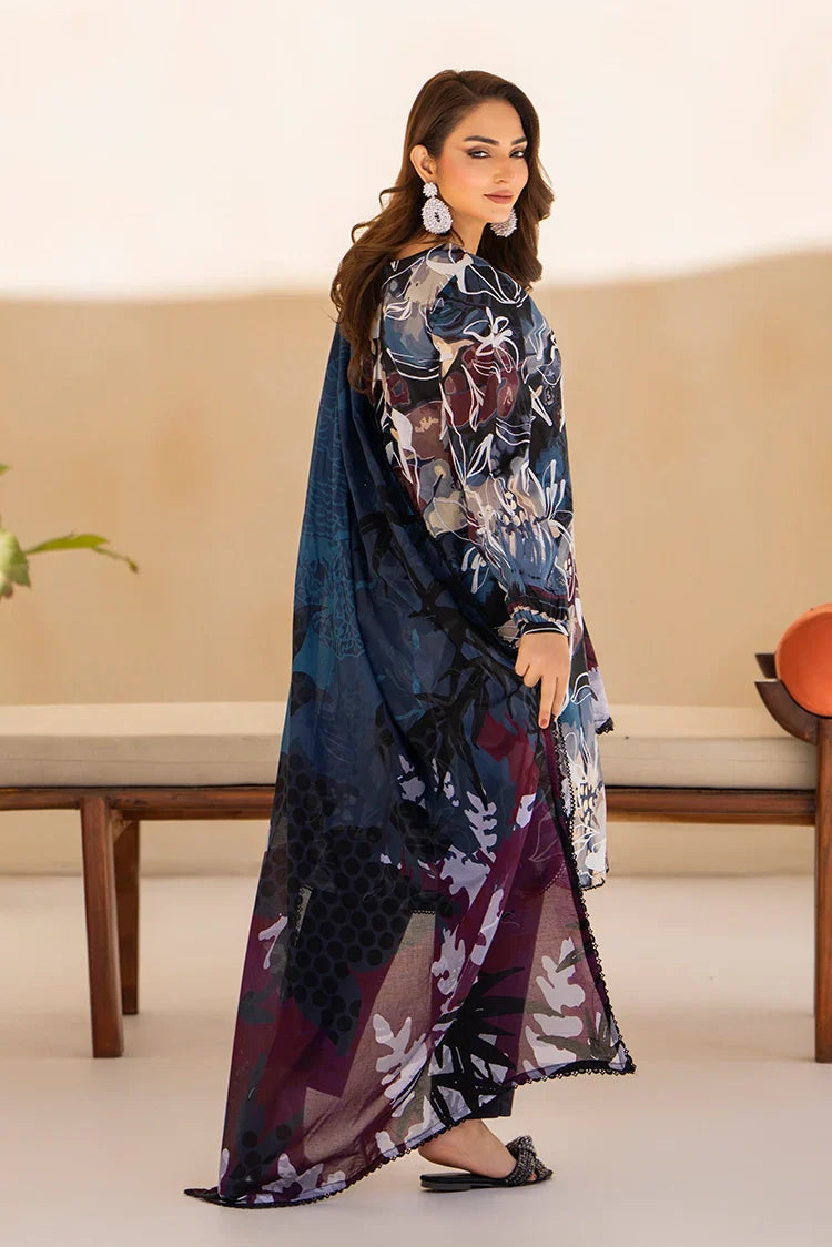 Picture of Ellena - 3-PC Unstitched Printed Lawn Suit - Available at Raja Sahib
