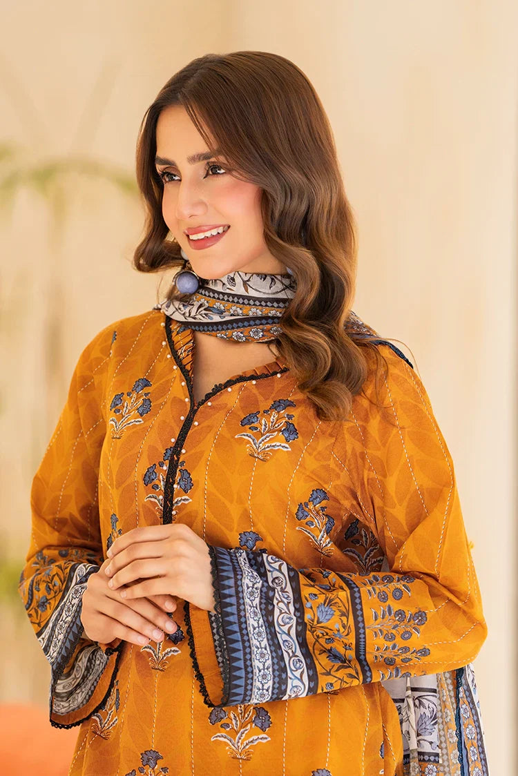 Picture of Ellena - 3-PC Unstitched Printed Lawn Suit - Available at Raja Sahib