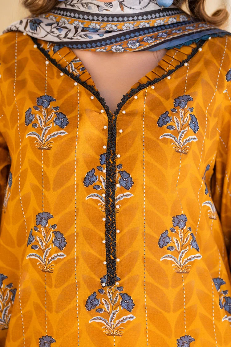 Picture of Ellena - 3-PC Unstitched Printed Lawn Suit - Available at Raja Sahib