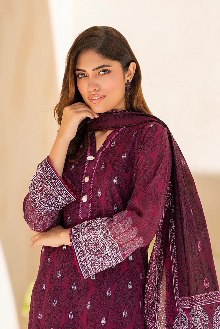 Picture of Ellena - 3-PC Unstitched Printed Lawn Suit - Available at Raja Sahib