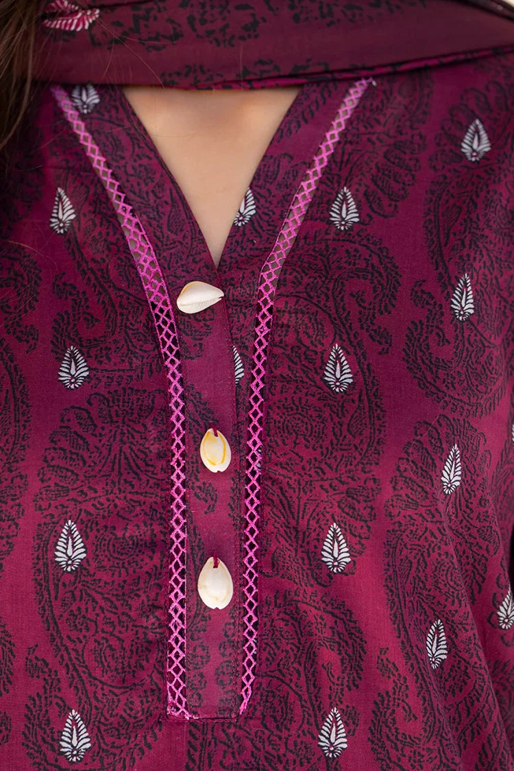 Picture of Ellena - 3-PC Unstitched Printed Lawn Suit - Available at Raja Sahib