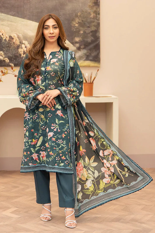 Picture of Ellena - 3-PC Unstitched Printed Lawn Suit - Available at Raja Sahib