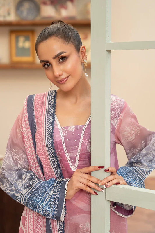 Picture of Ellena - 3-PC Unstitched Printed Lawn Suit - Available at Raja Sahib