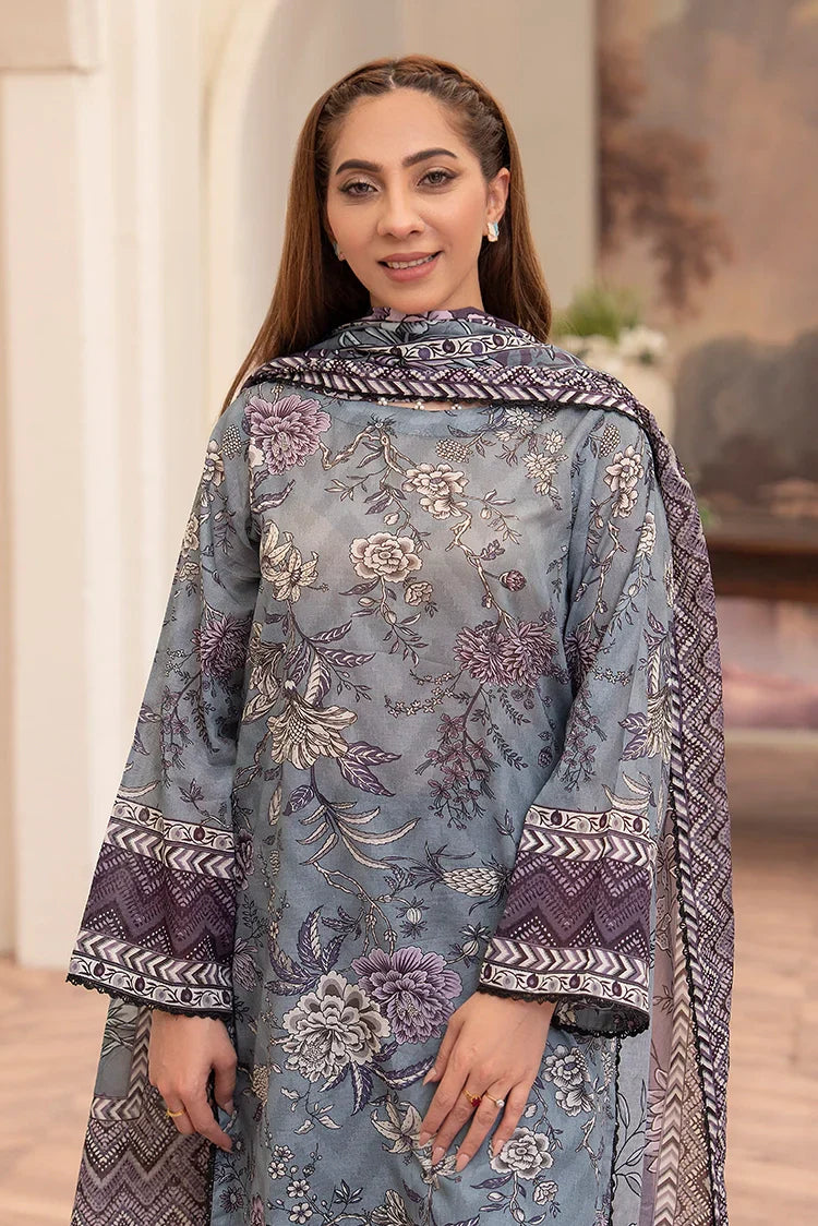 Picture of Ellena - 3-PC Unstitched Printed Lawn Suit - Available at Raja Sahib