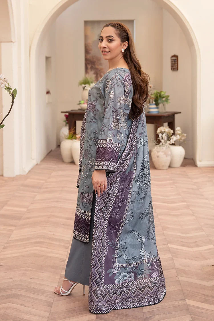 Picture of Ellena - 3-PC Unstitched Printed Lawn Suit - Available at Raja Sahib
