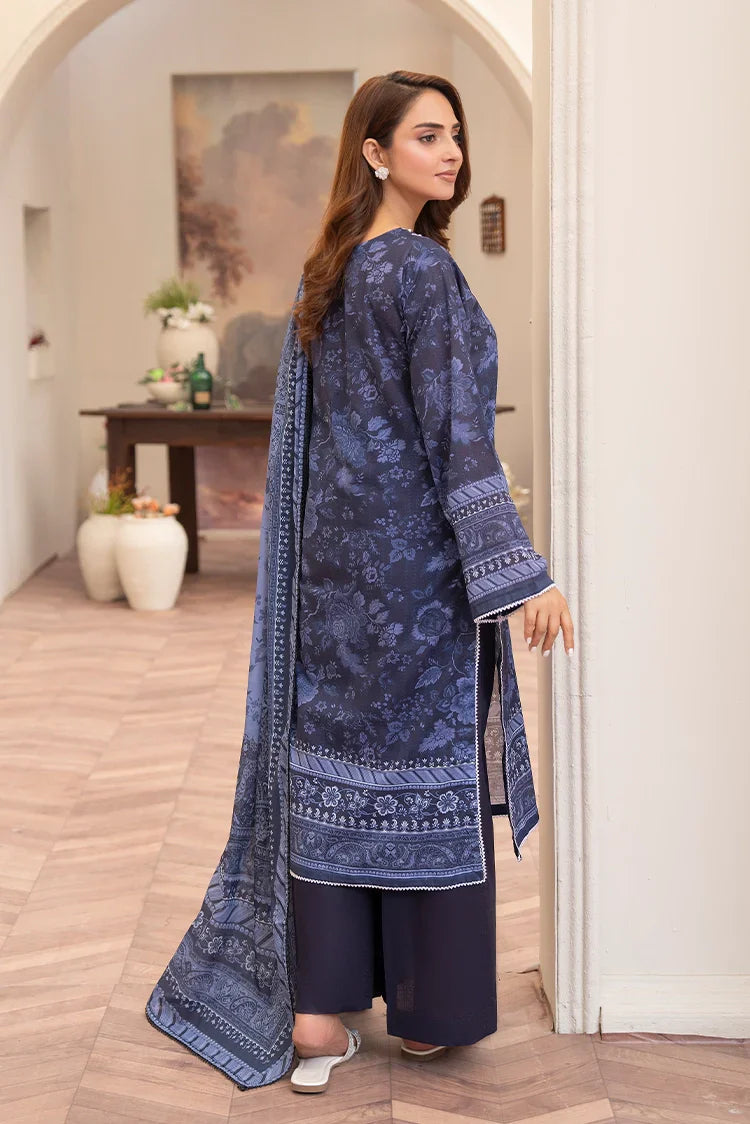 Picture of Ellena - 3-PC Unstitched Printed Lawn Suit - Available at Raja Sahib