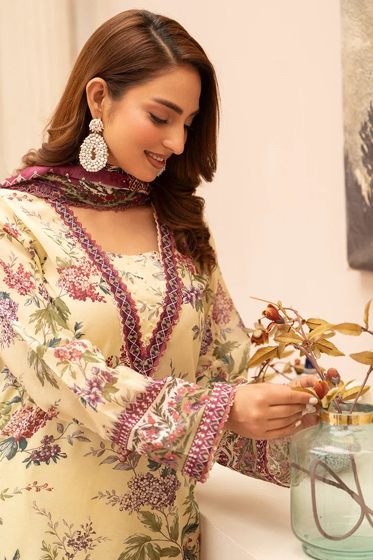 Picture of Ellena - 3-PC Unstitched Printed Lawn Suit - Available at Raja Sahib