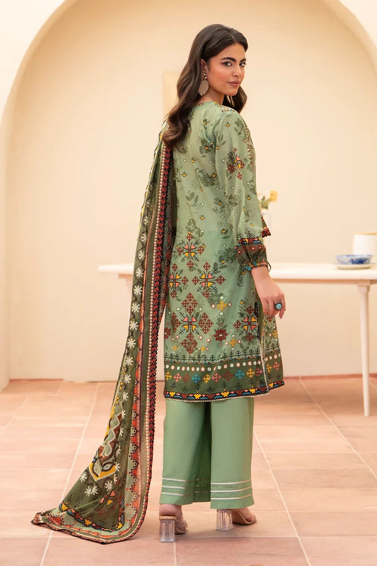 Picture of Ellena - 3-PC Unstitched Printed Lawn Suit - Available at Raja Sahib
