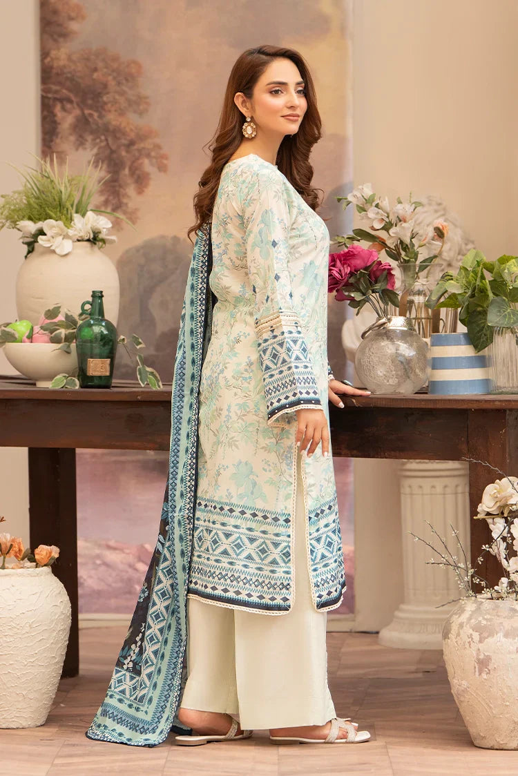 Picture of Ellena - 3-PC Unstitched Printed Lawn Suit - Available at Raja Sahib