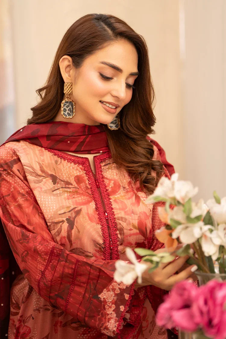 Picture of Ellena - 3-PC Unstitched Printed Lawn Suit - Available at Raja Sahib