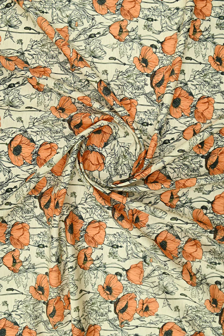 Picture of Ellena - 1-PC Unstitched Printed Cambric Kurti - Available at Raja Sahib