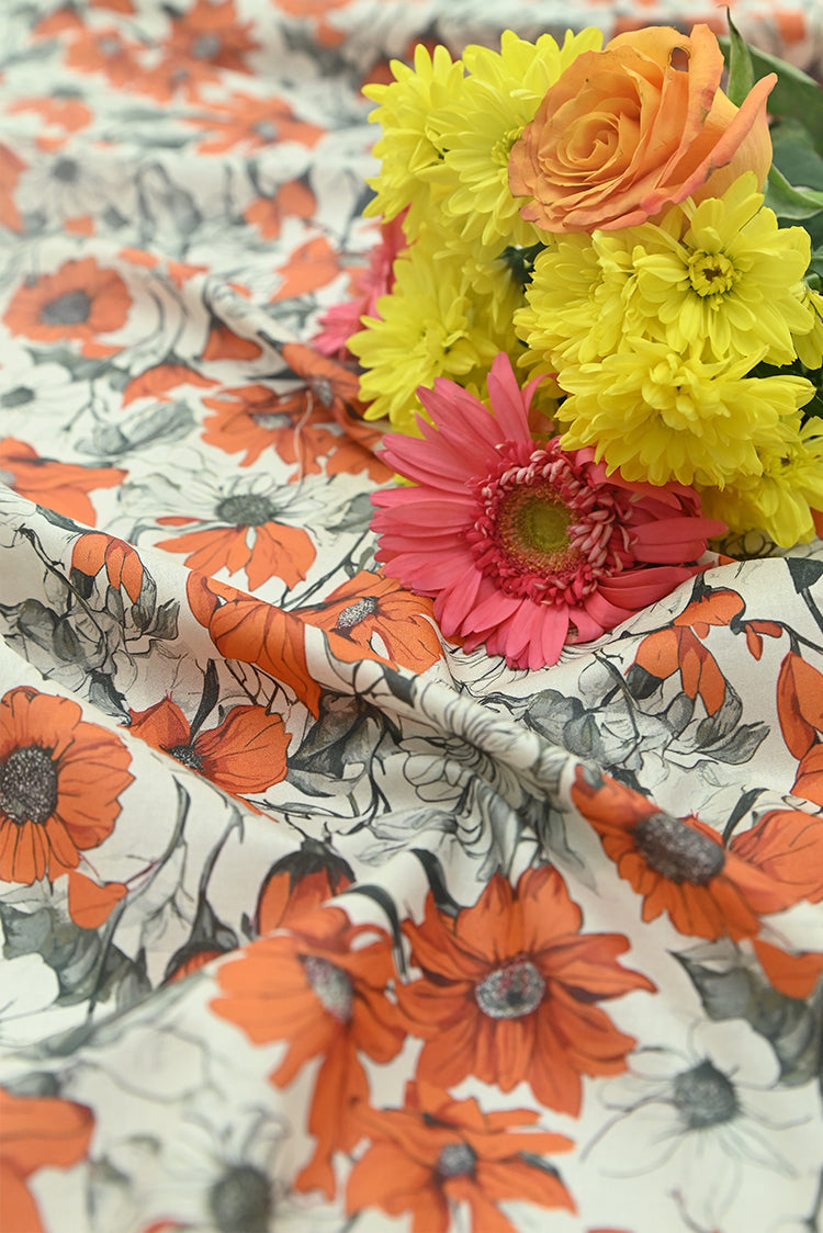 Picture of Ellena - 1-PC Unstitched Printed Cambric Kurti - Available at Raja Sahib