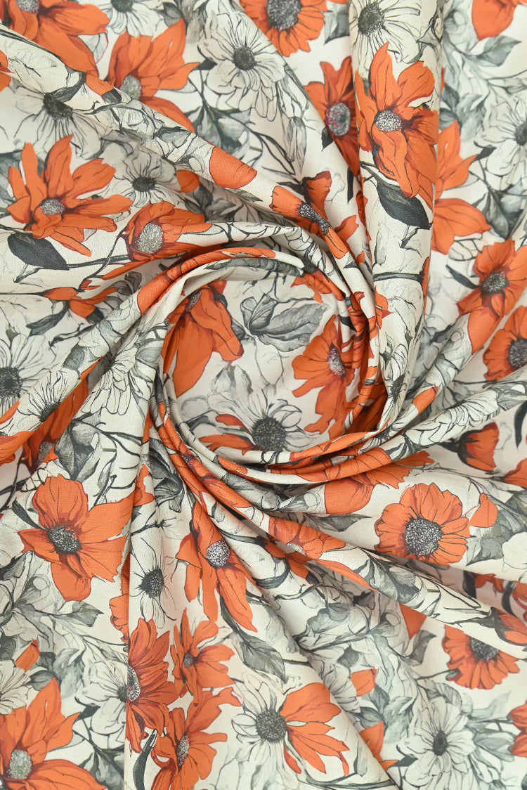 Picture of Ellena - 1-PC Unstitched Printed Cambric Kurti - Available at Raja Sahib