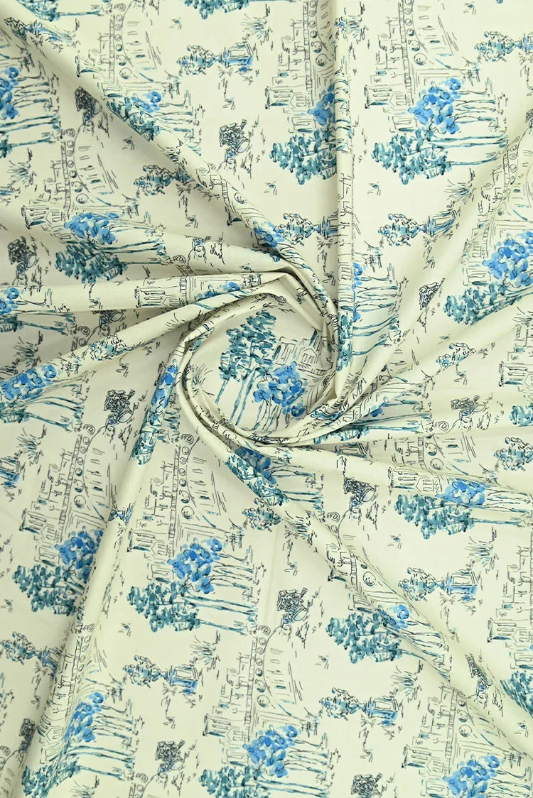Picture of Ellena - 1-PC Unstitched Printed Cambric Kurti - Available at Raja Sahib