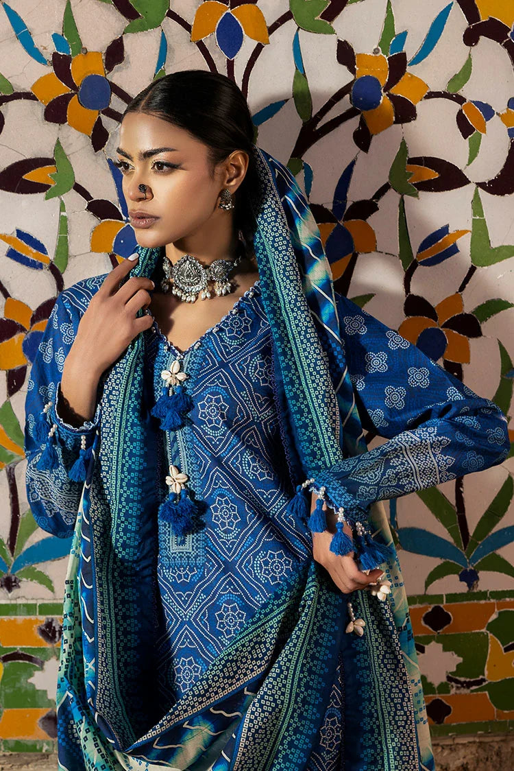 Picture of Ellena - 3-PC Unstitched Printed Lawn Suit - Available at Raja Sahib