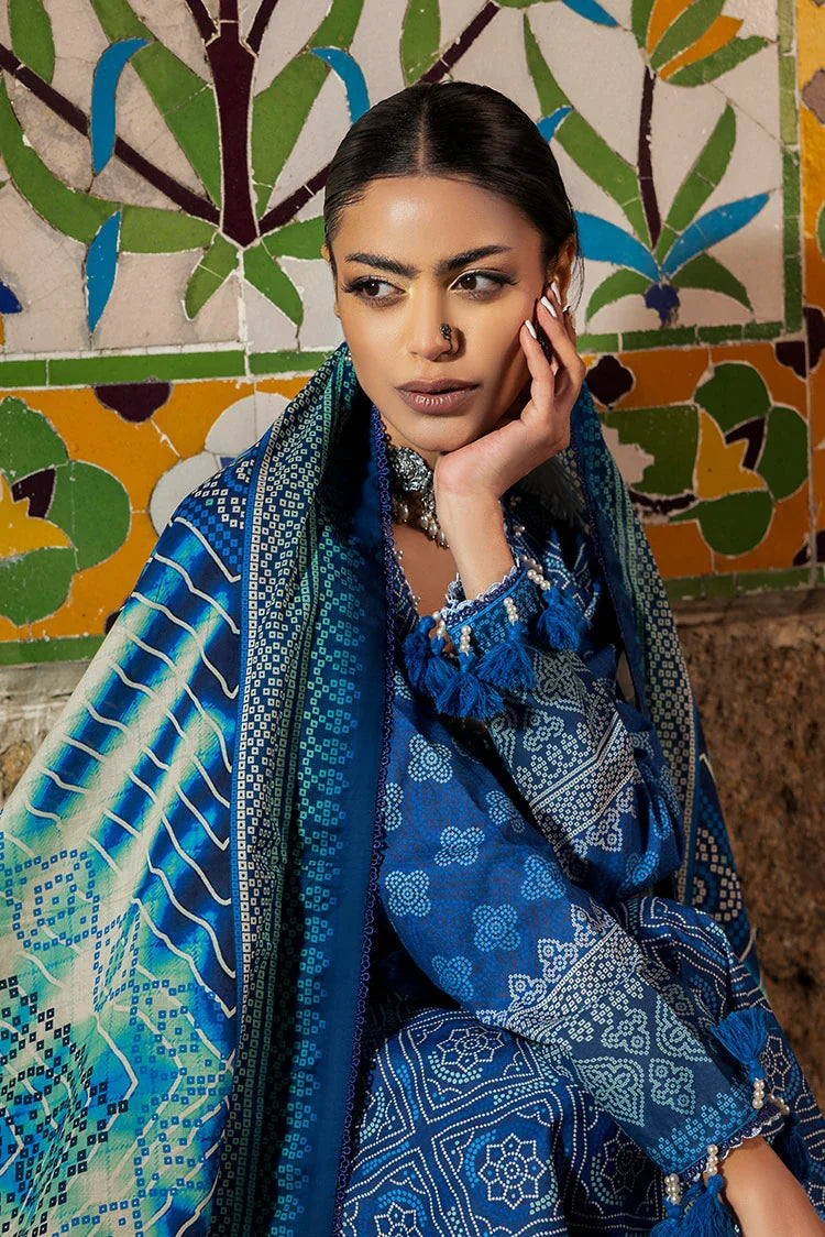 Picture of Ellena - 3-PC Unstitched Printed Lawn Suit - Available at Raja Sahib