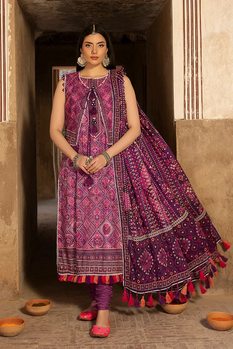 Picture of Ellena - 3-PC Unstitched Printed Lawn Suit - Available at Raja Sahib