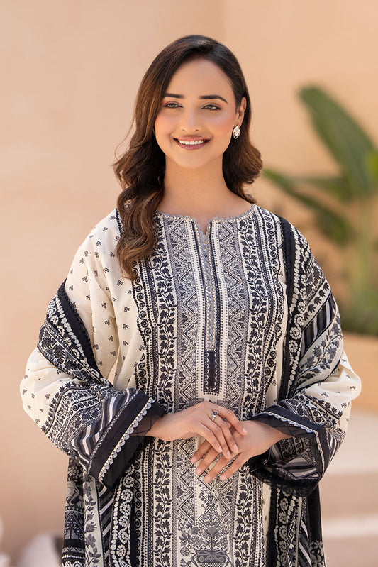 Picture of Ellena - 3-PC Unstitched Printed Lawn Suit - Available at Raja Sahib