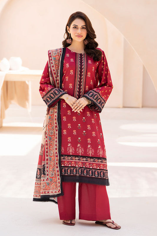 Picture of Ellena - 3-PC Unstitched Printed Lawn Suit - Available at Raja Sahib