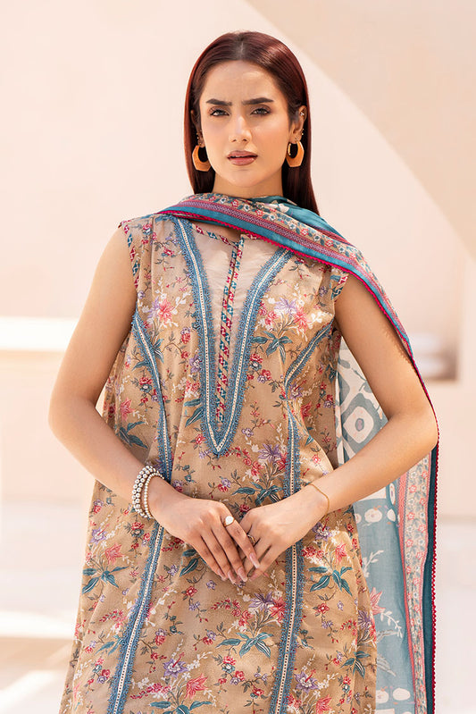 Picture of Ellena - 3-PC Unstitched Printed Lawn Suit - Available at Raja Sahib
