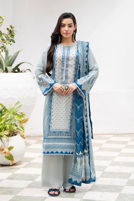 Picture of Ellena - 3-PC Unstitched Printed Lawn Suit - Available at Raja Sahib