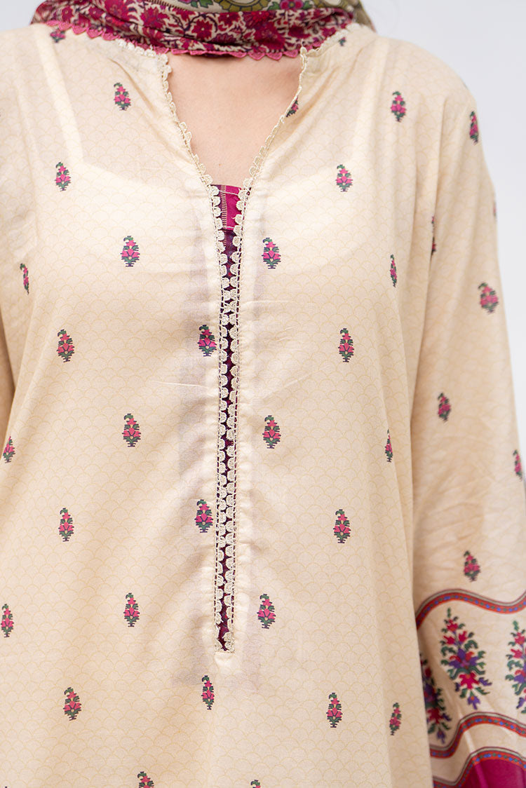 Picture of Ellena - 3-PC Unstitched Printed Lawn Suit - Available at Raja Sahib