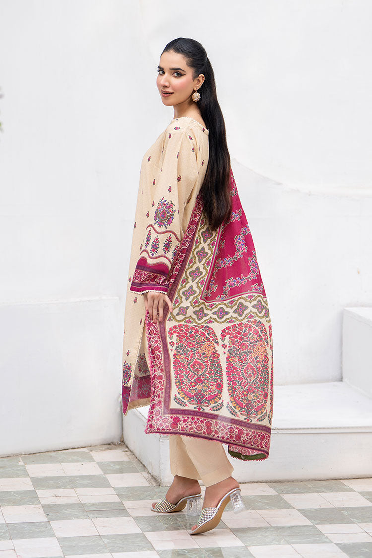 Picture of Ellena - 3-PC Unstitched Printed Lawn Suit - Available at Raja Sahib